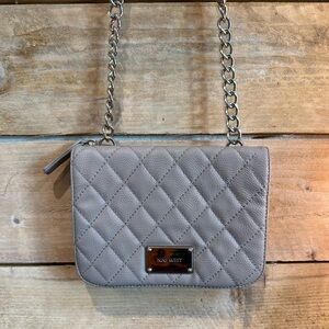 Nine West Quilted Crossbody Bag with Chain Strap